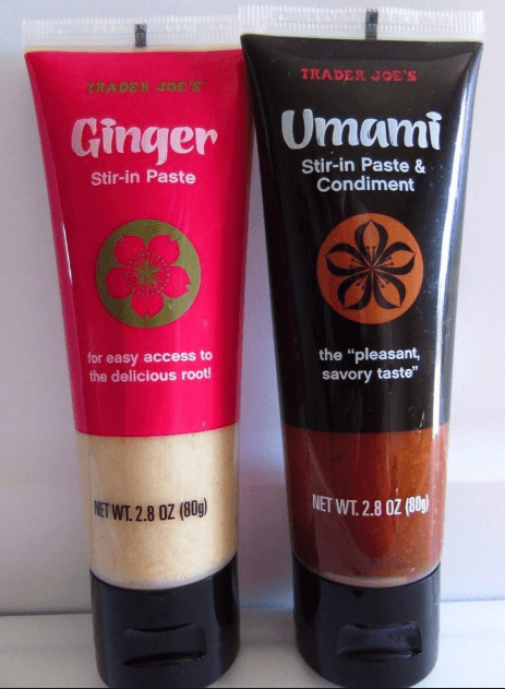 Picture of Ginger and Umami tubes.