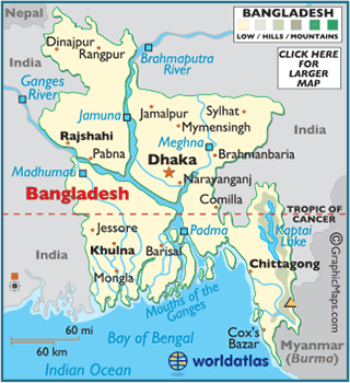 Map of Bangladesh