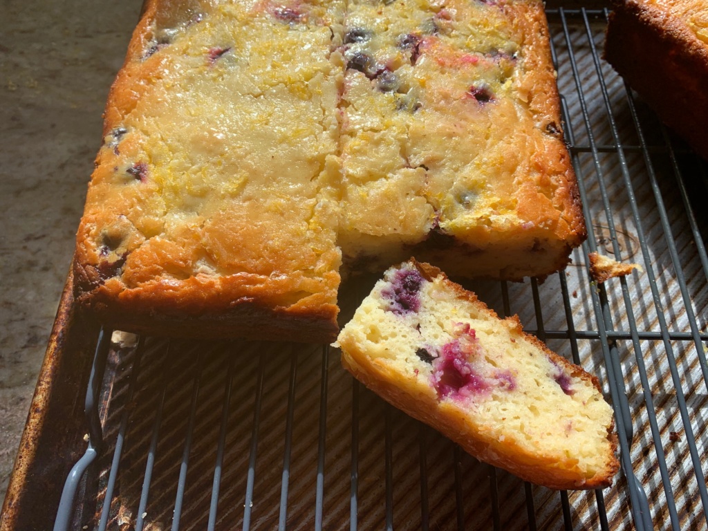 Limey blueberry loaf