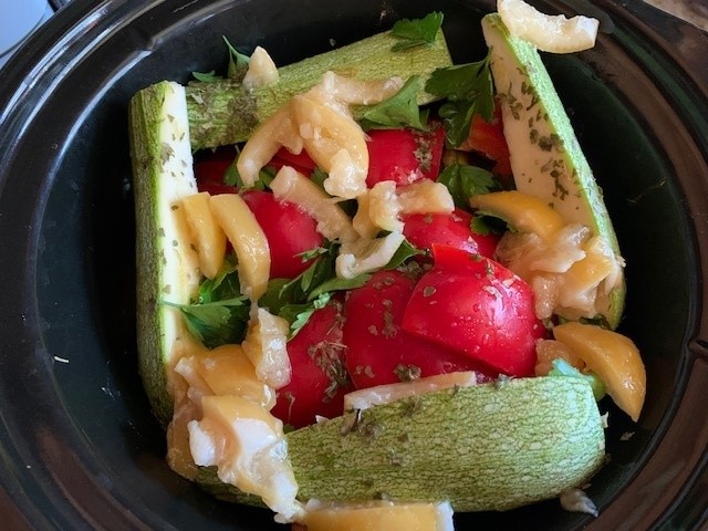 Chicken Tagine in a slow cooker.