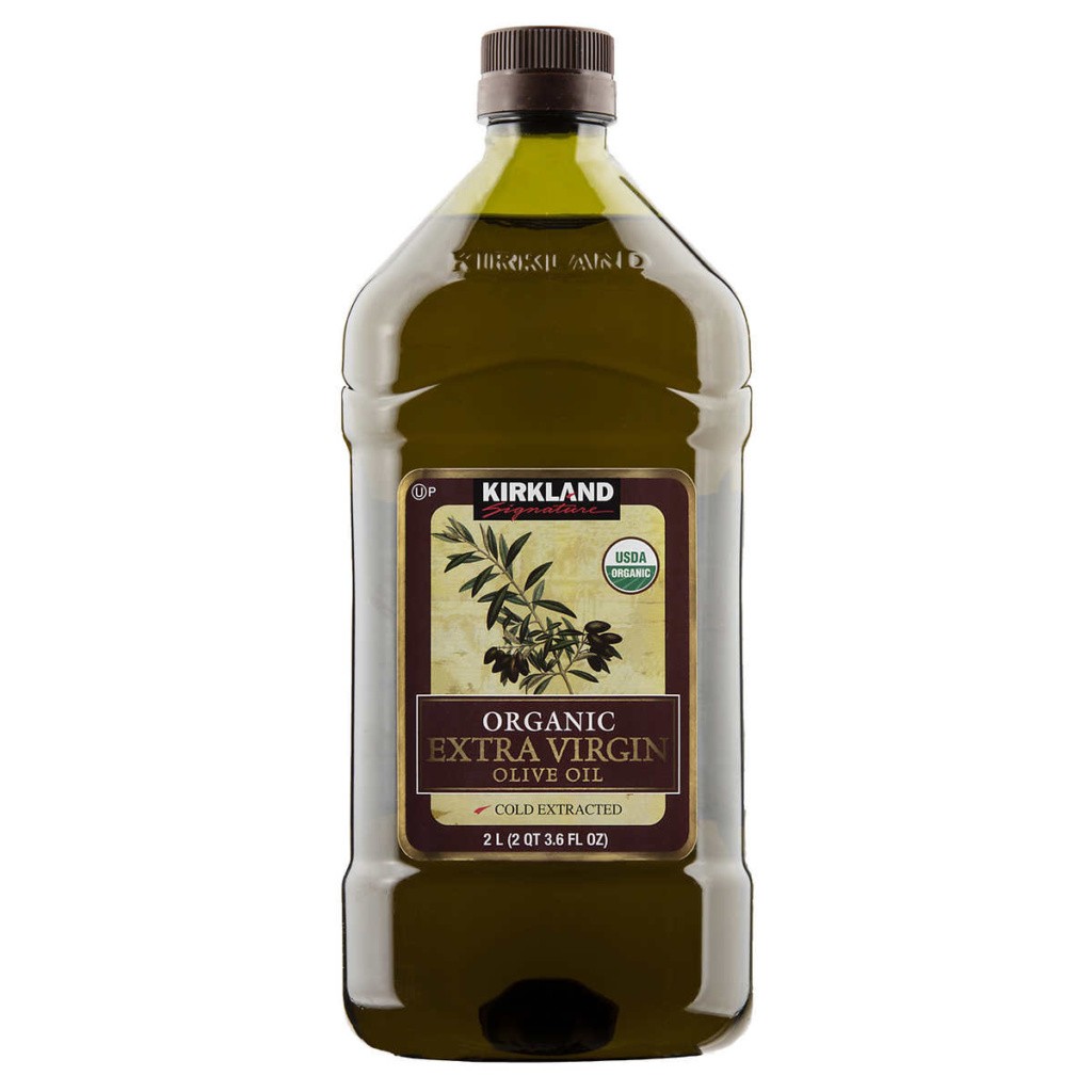 Picture of the Kirkland olive oil bottle.